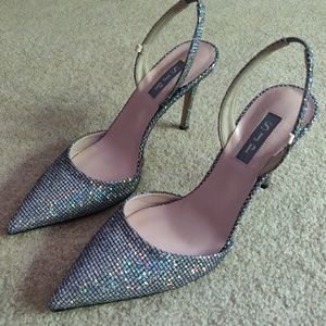 Sarah Jessica Parker Glitter Heels NWOT
